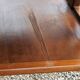 Vintage side table from the 50s in beech oak and poplar compass feet
