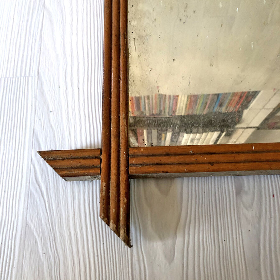 Vintage wooden mirror