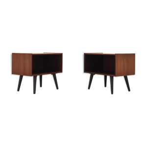 ensemble de deux armoires de chevet en acajou, design danois, années 1970, production: danemark
