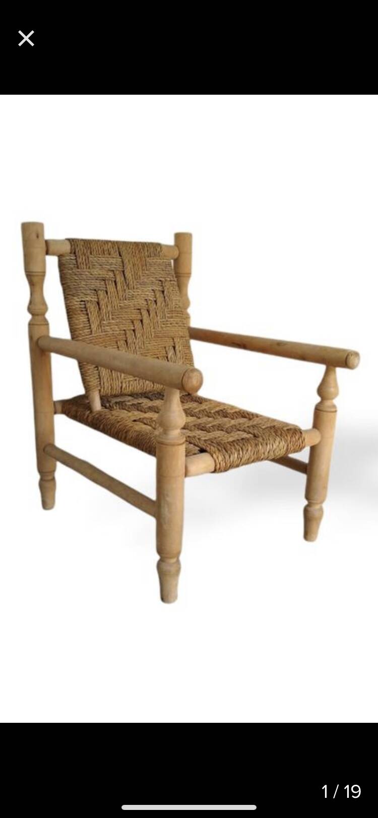Fauteuil en corde d’Abaca- Audoux et Minet ?