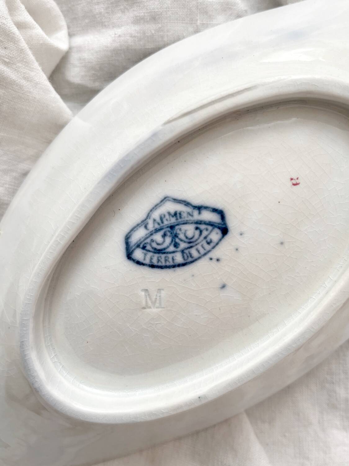 “Carmen” ironstone dish from Sarreguemines