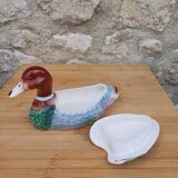Boîte canard en céramique peinte à la main