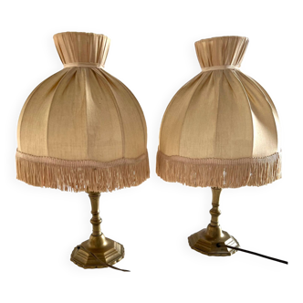 Lot 2 lampes de chevet anciennes