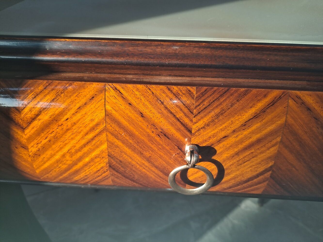 Pair of Mcm italian bedside units tables 1950s