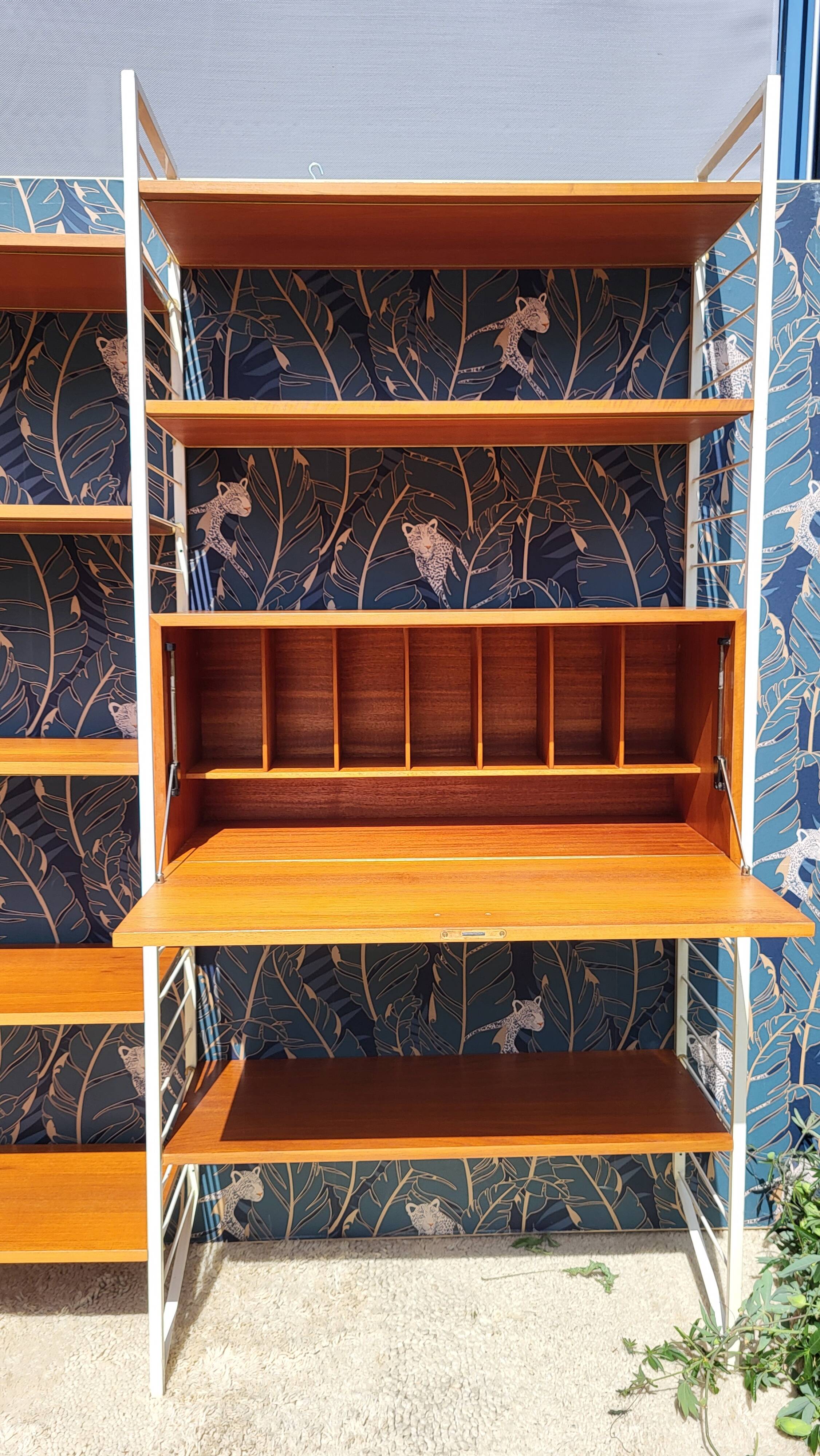Système modulable Ladderax • Bureau Staples • Robert Heal, Londres, c.1960