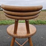 Set of 4 solid organic chairs
