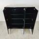 Black lacquered bar cabinet, 1970s