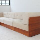 Modular teak corner sofa by Mikael Laursen
