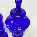 Large Murano Blue Glass Vases, 1960s, set of 2