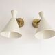 Pair of Italian design wall lights from the 1950s.