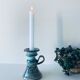 Enamelled ceramic candle holder