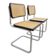 Pair of chairs B32 by Marcel Breuer signed Italy