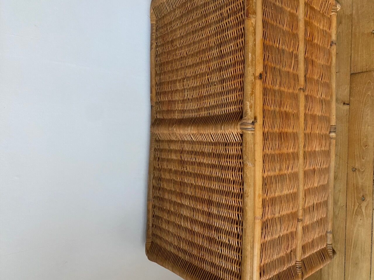 Antique wicker chest