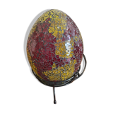 Cracked glass egg lamp