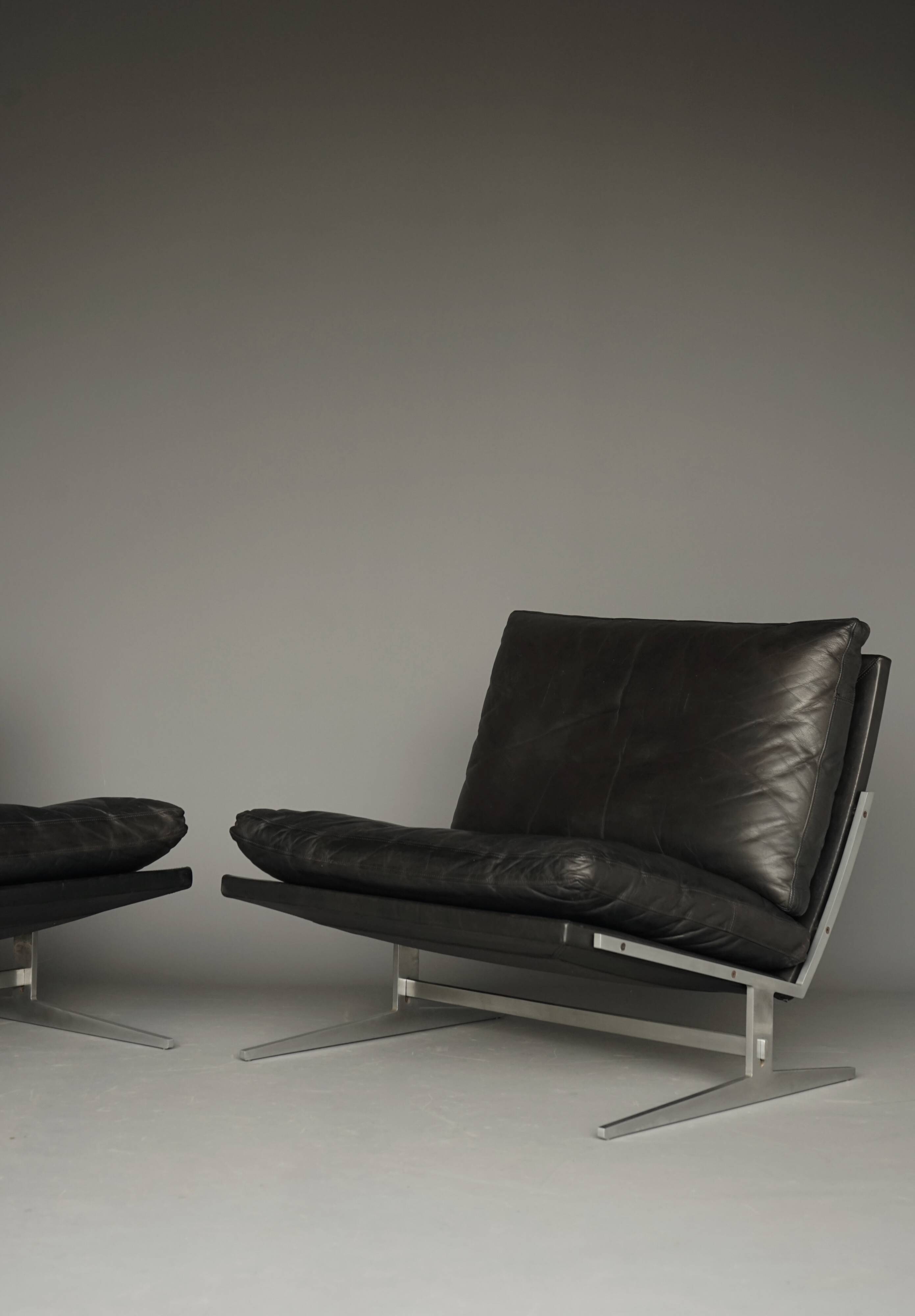 BO-561 Easy Chairs by Preben Fabricius & Kastholm for Bo-Ex, Denmark. 1960s