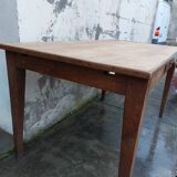 Old farmhouse table in rustic oak -1m35