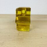 Bougeoir étoile verre de Lauscha vintage