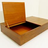 Coffee table with two opening compartments
