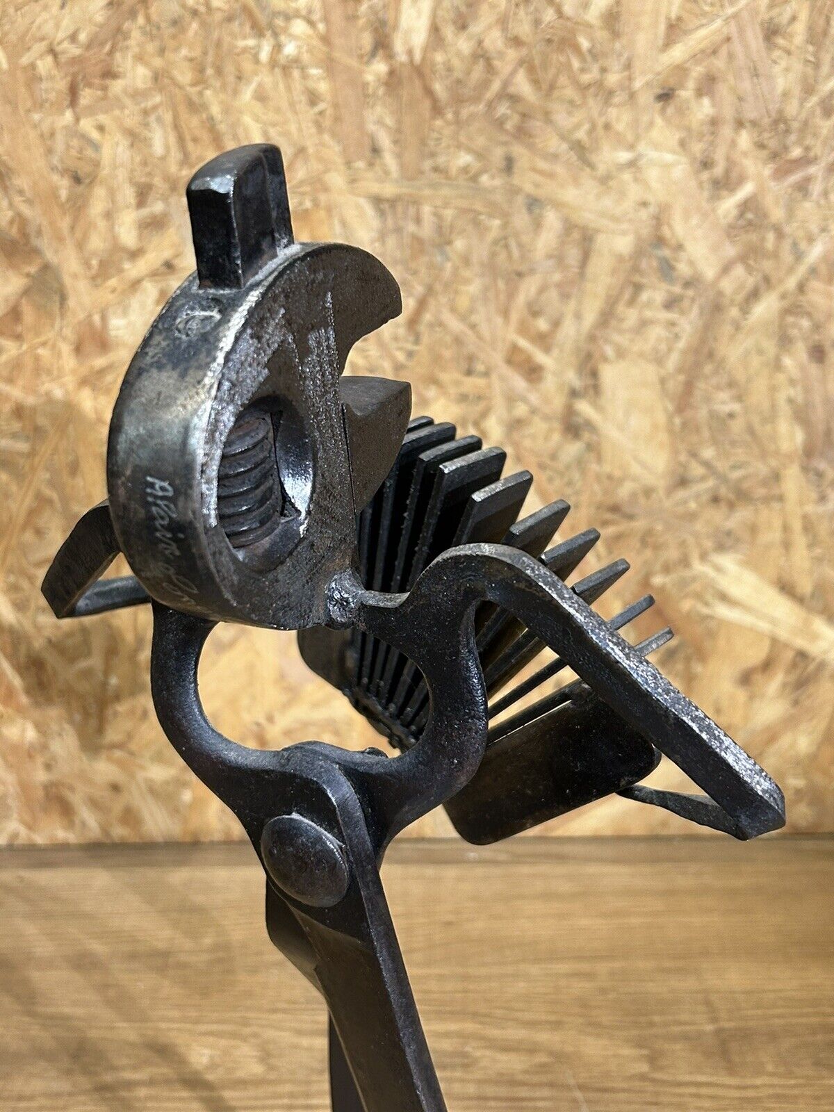 Alain Longet (1950- ), metal sculpture, turnkey accordionist, art XXth