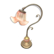 Opaline swan collar lamp