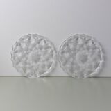 Set of 2 Arques crystal bottle coasters