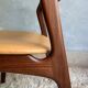 Scandinavian chair Erik Buch in teak and leather