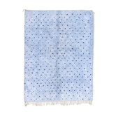 Tapis marocain moderne bleu