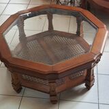 Octagonal table in solid wood