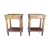 Pair of bedsides in cherry