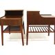 Set de 2 tables de chevets scandinave en acajou, Suède, 1960