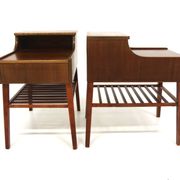 Set of 2 Scandinavian mahogany bedside tables, Sweden, 1960