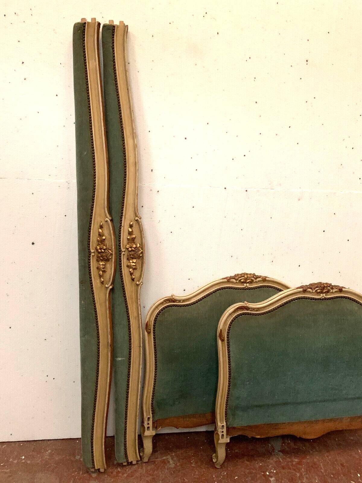 Bench daybed in lacquered and gilded wood 20th century