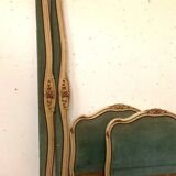 Bench daybed in lacquered and gilded wood 20th century