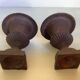 Pair of Médicis vase candlesticks in cast iron