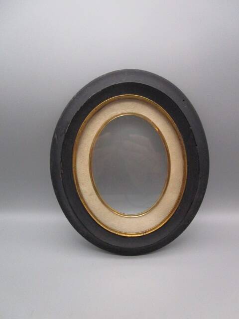 Small old oval wooden frame