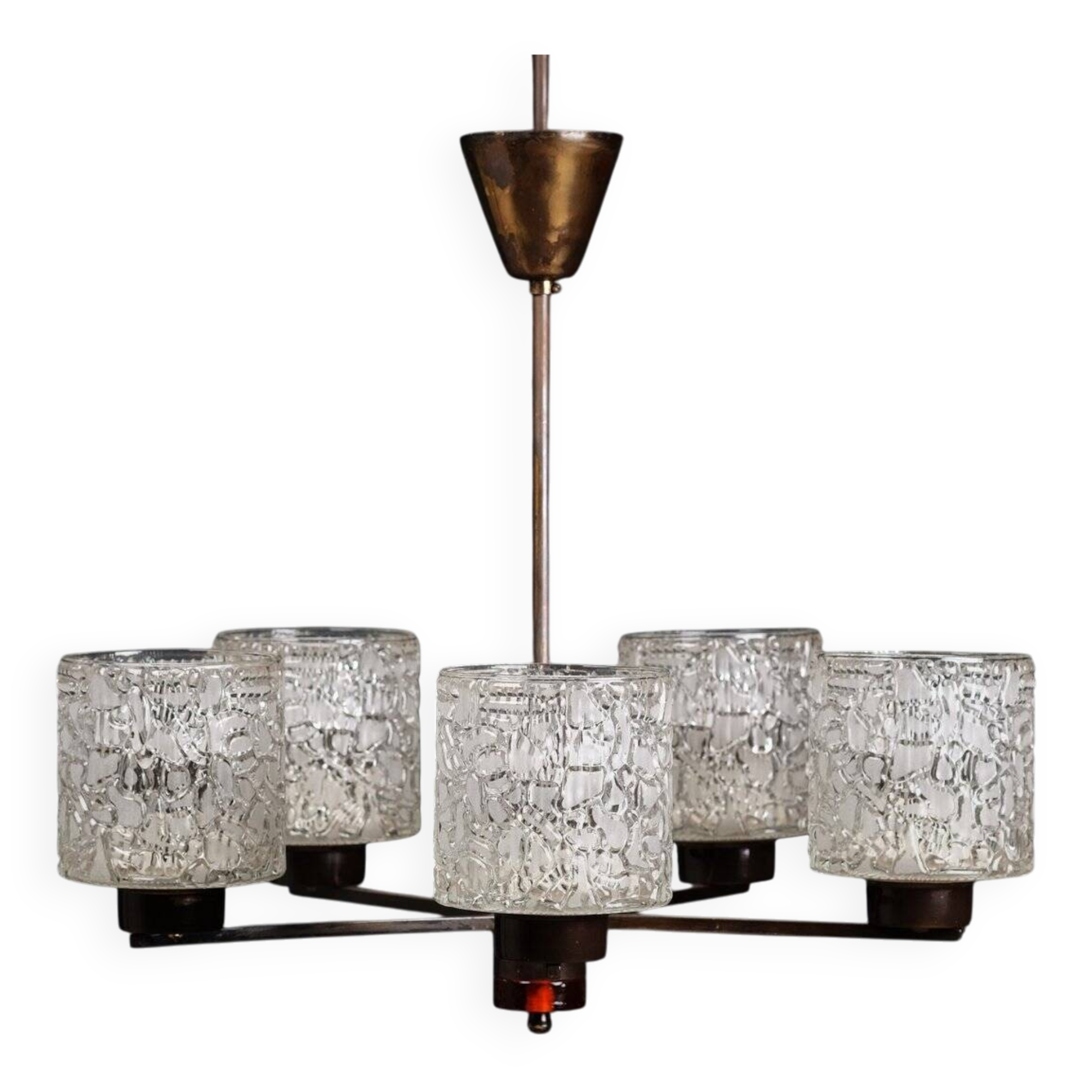 Lustre by Carl Fagerlund for Orrefors, 1950s