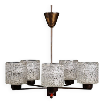 Lustre by Carl Fagerlund for Orrefors, 1950s