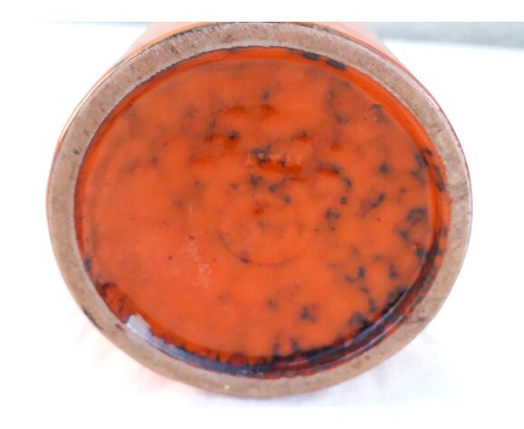 Pichet en céramique orange