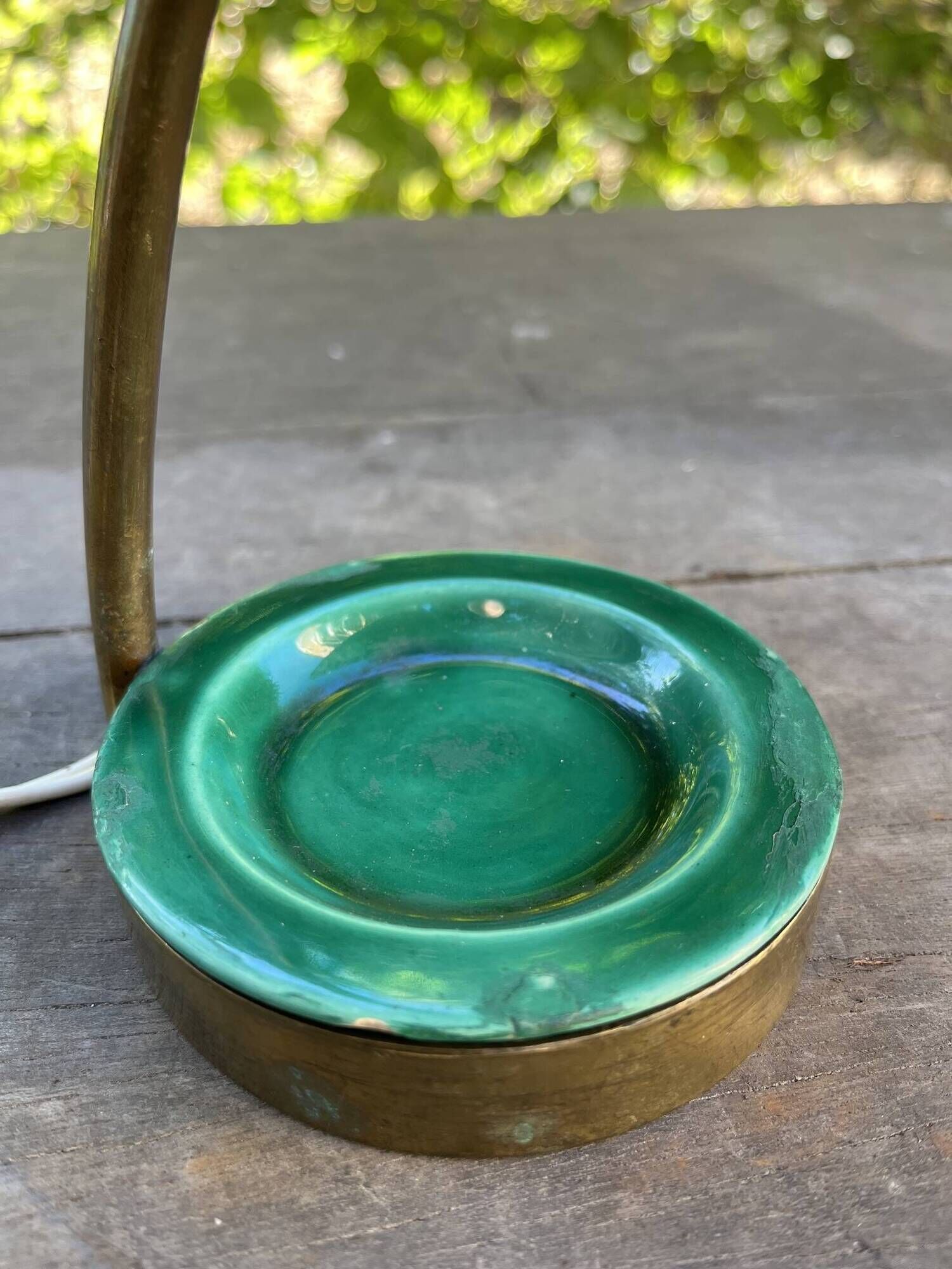 Small vintage brass lamp