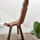 Brutalist chair tripod arts and crafts