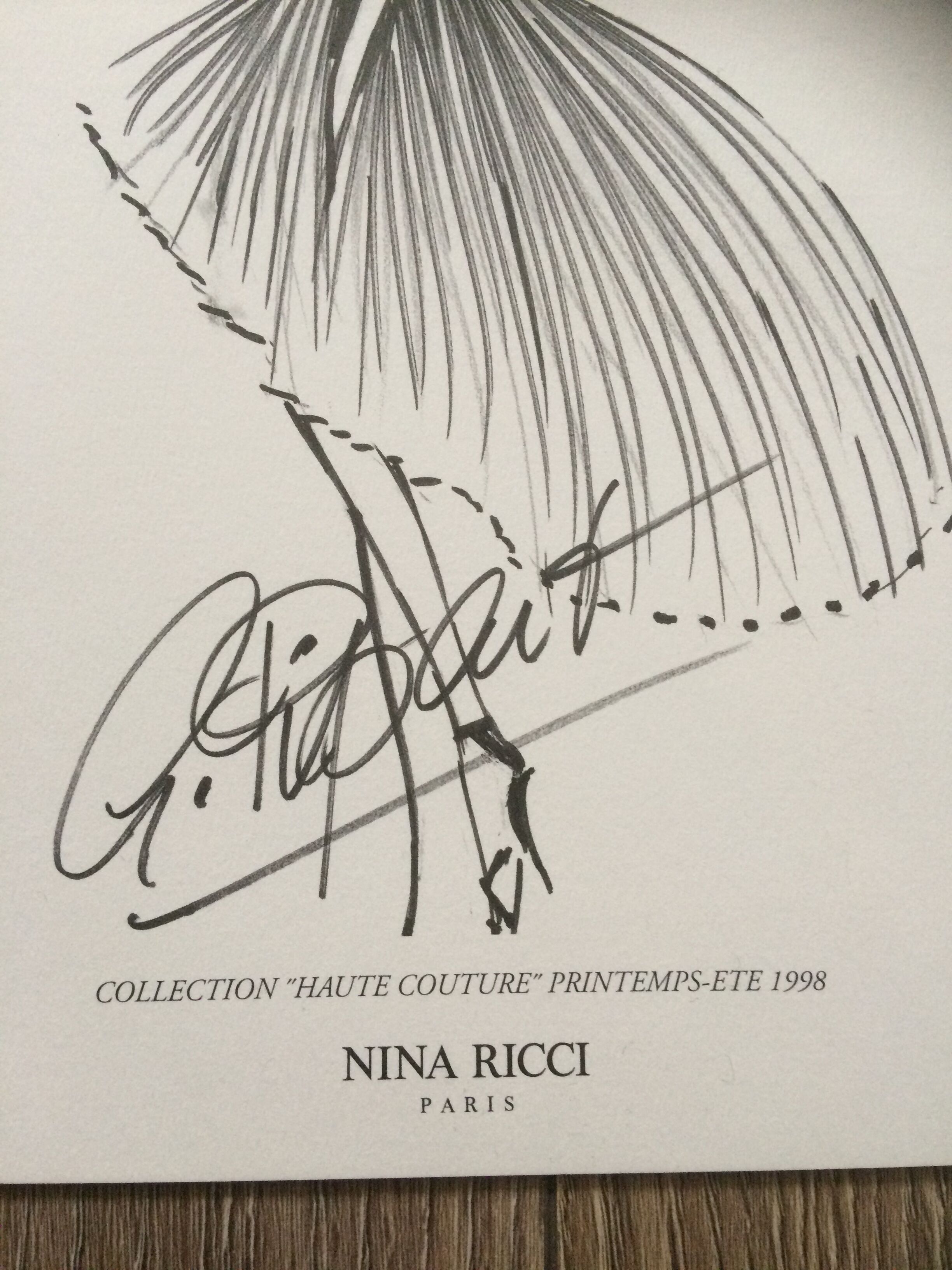 Nina Ricci: fashion illustration of the 1990s