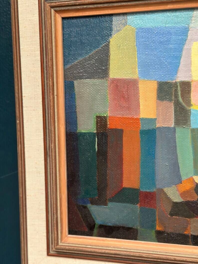 Original Oil on Swedish Panel – "The Snake Charmer" by Ragnar Ring (1908–1999) – Signed – Vintage and Framed – 38 × 60 cm (15" × 23.6")