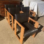 Set of 5 vintage Dialogo chairs by Afra and Tobia Scarpa for B&B Italia.