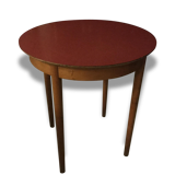 Red round table