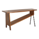 Vintage coffee table wood and metal from around 1960.