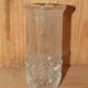 Glass vase made in Fidenza italy décor leaves in art nouveau style
