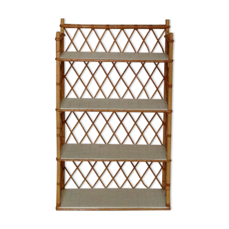 Rattan shelf