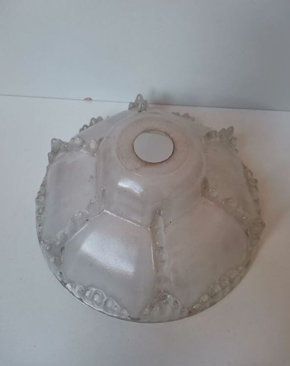 Vintage molded glass globe lamp shade