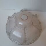 Vintage molded glass globe lamp shade