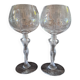 2 crystal wine glasses from Bayel, 20th century